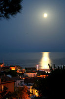 wschód księżyca nad Adriatykiem